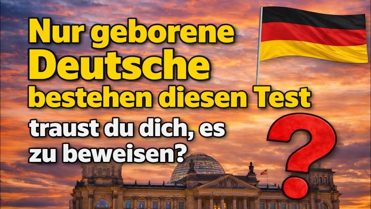 Unglaubliches Deutschland Quiz 🇩🇪 | 10 Allgemeinwissen Fragen, die nur Genies richtig beantworten!