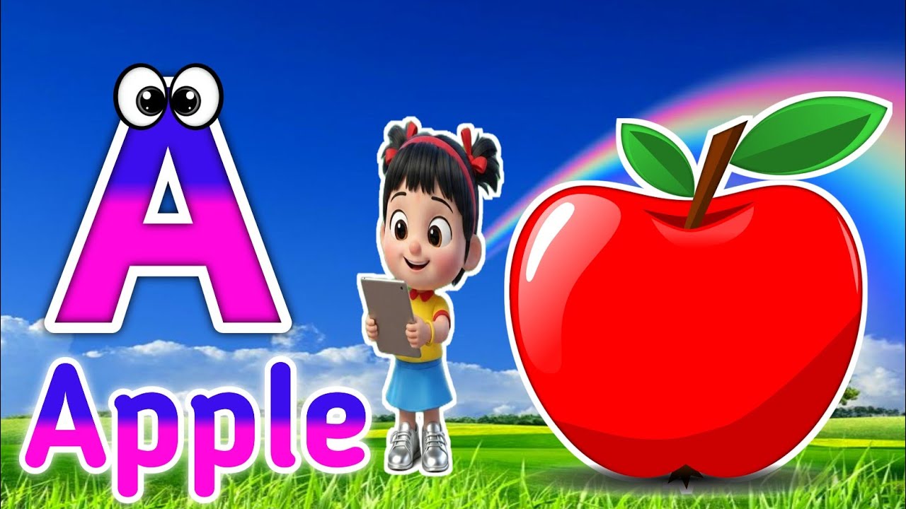 Phonics Song 2 with TWO Words in 3D - A For Airplane - ABC Alphabet Songs with Sounds for Children