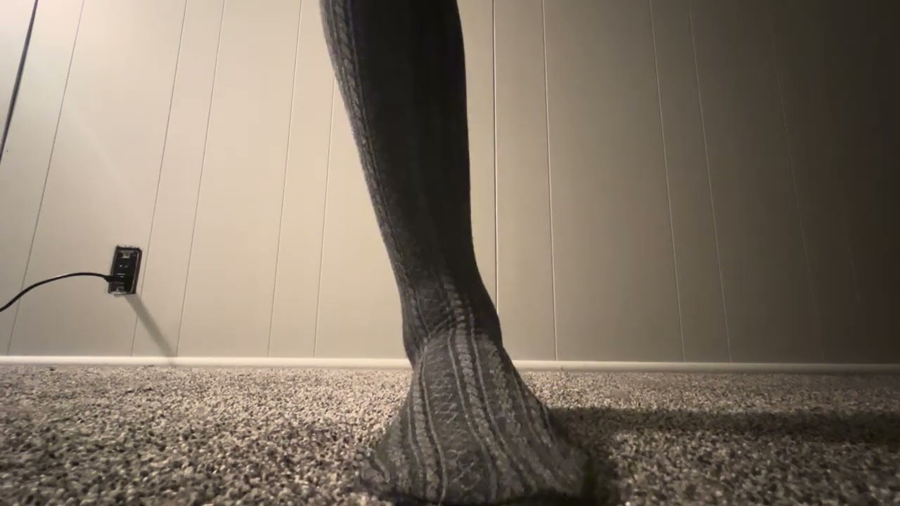 Patterned Gray Fleece Lined Tights
