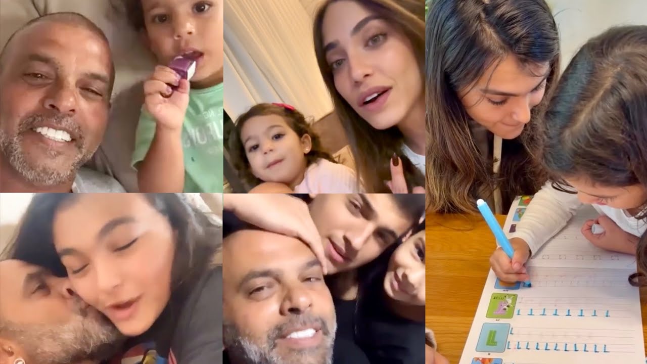 משפחה מאוחדת: אלין גולן מכינה את מיאל לכיתה א׳, אייל גולן עם הילדים, דניאל גרינברג מלמדת אנגלית 