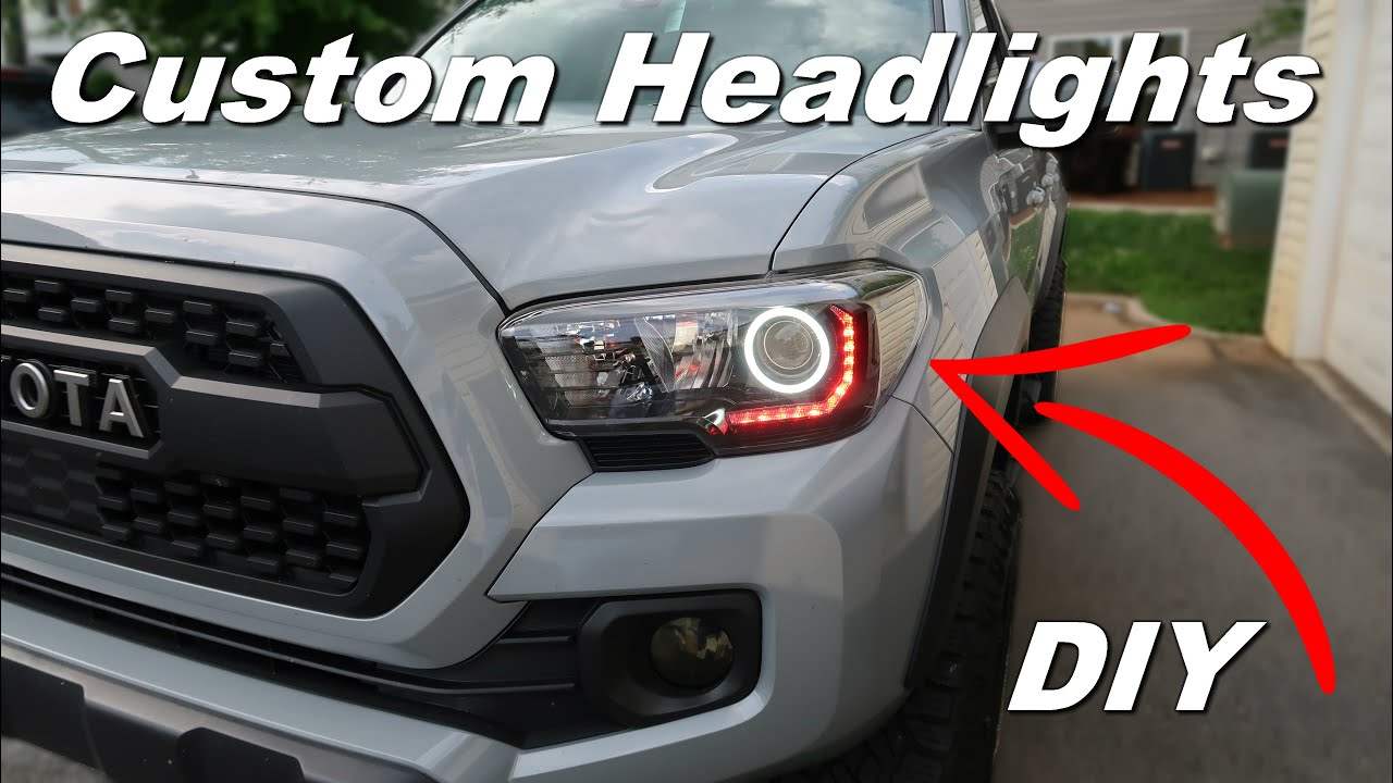 Custom DIY TRD PRO Headlights - 2020 Tacoma Off Road