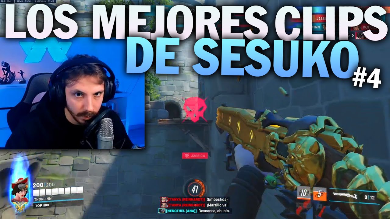 Los MEJORES CLIPS de SESUKO en OVERWATCH 2 #4