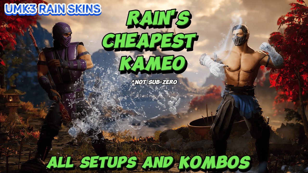 Rain's Best Kameo Cheese and Busted Setups with UMK3 Skin | Optimal Kameo Kombos | Mortal Kombat 1