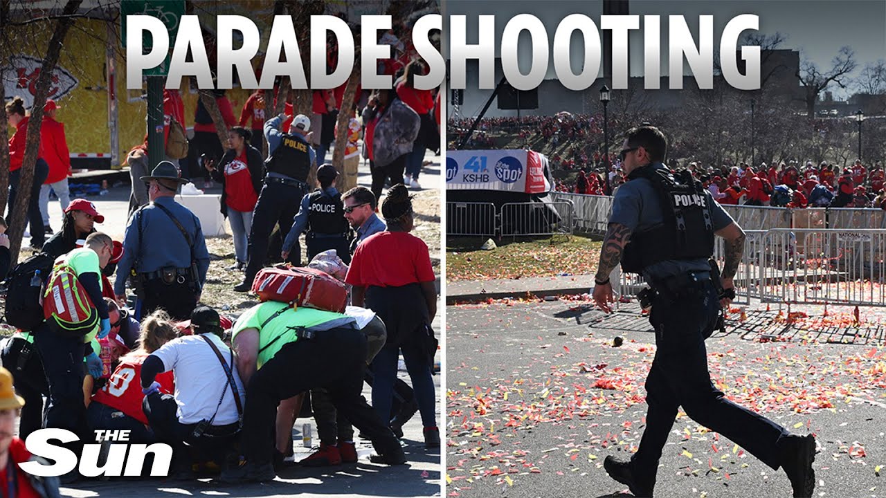 Shooting at Kansas City Chiefs Super Bowl Parade sparks panic with crowds fleeing in terror