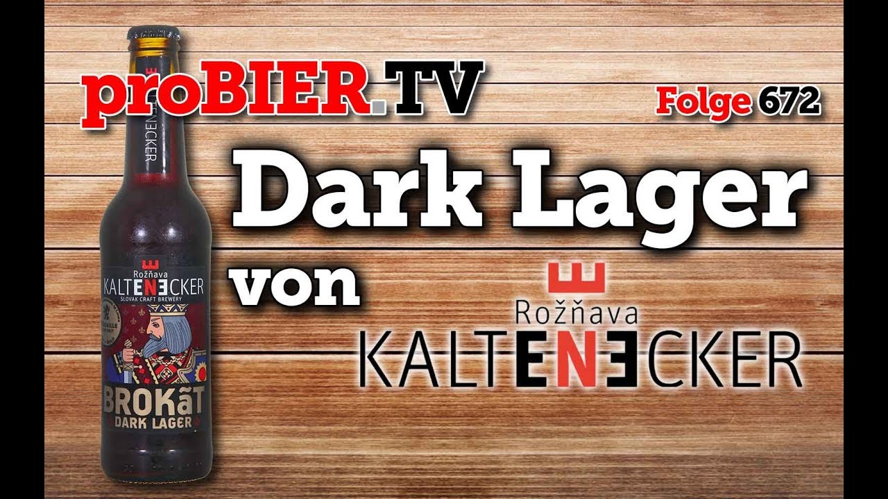 Brokát Dark Lager von Kaltenecker | proBIER.TV - Craft Beer Review #672 [4K]