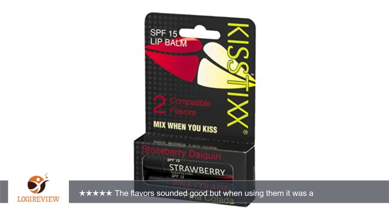 Kisstixx SPF 15 Lip Balm Strawberry Daiquiri/Pina Colada - 2 CT | Review/Test