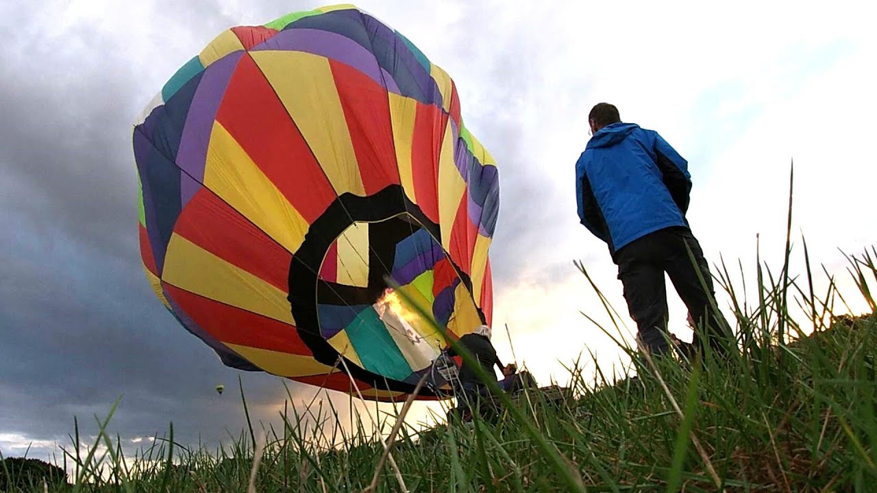 Homemade hot air balloon Launch