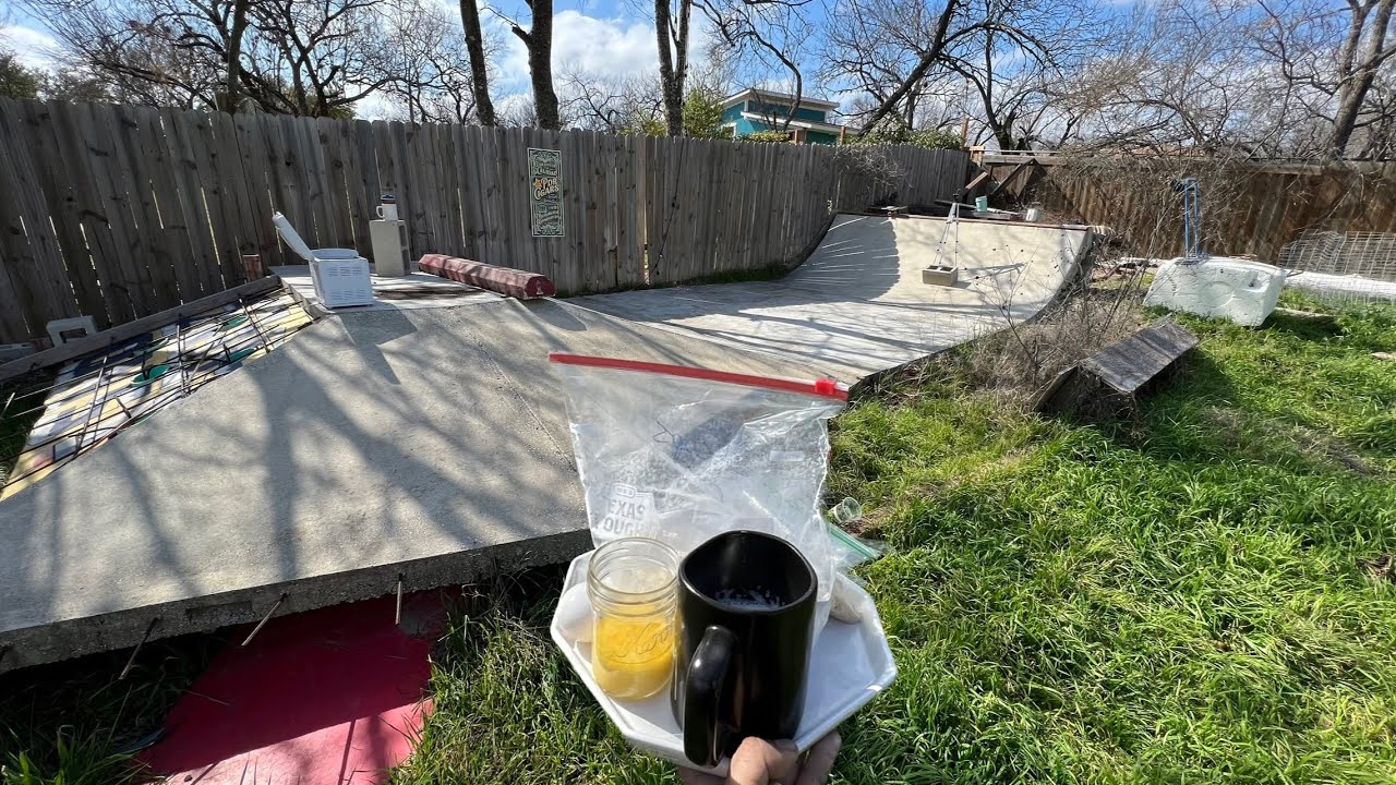 Skating the backyard Skatepark and Making Bread from Scratch