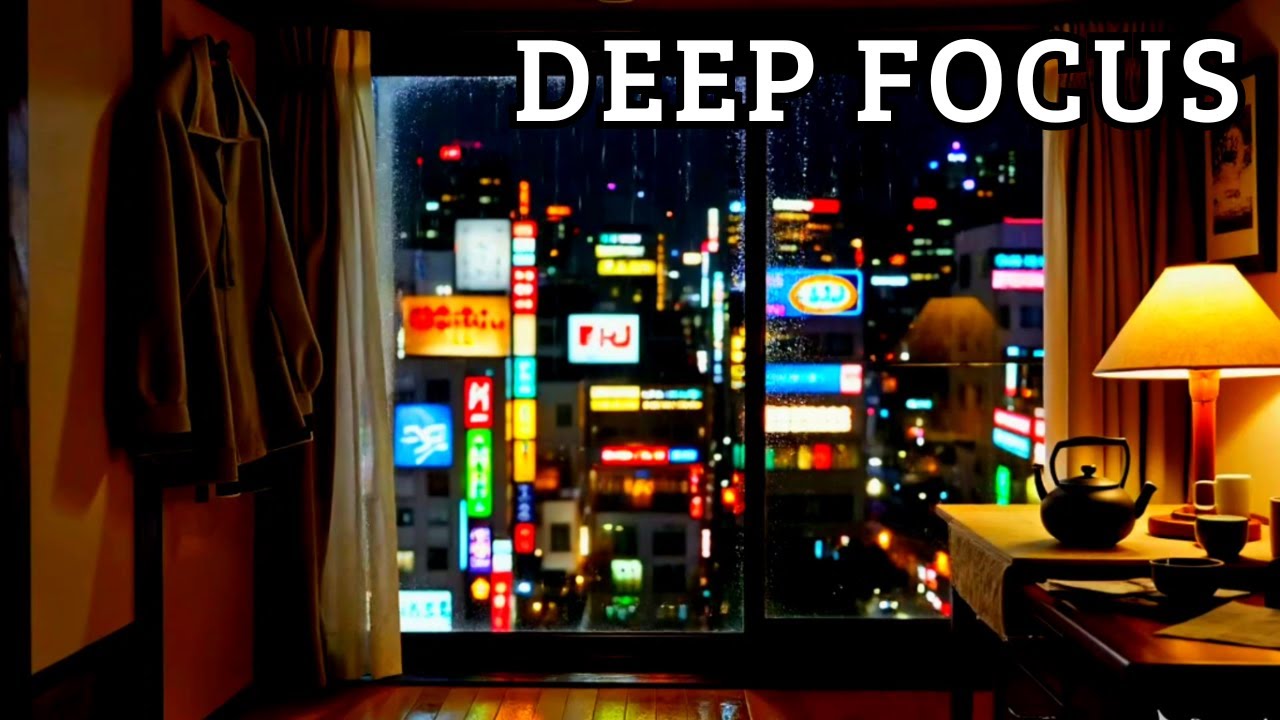 Rainy Tokyo Focus 🌧️ Japanese Lofi Beats