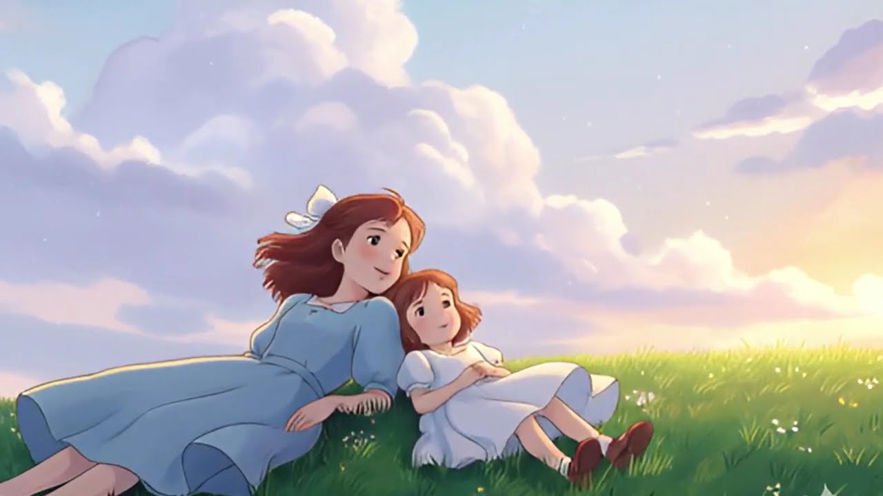 A Peaceful day on beach 🏖️ | Ghibli-Style ASMR