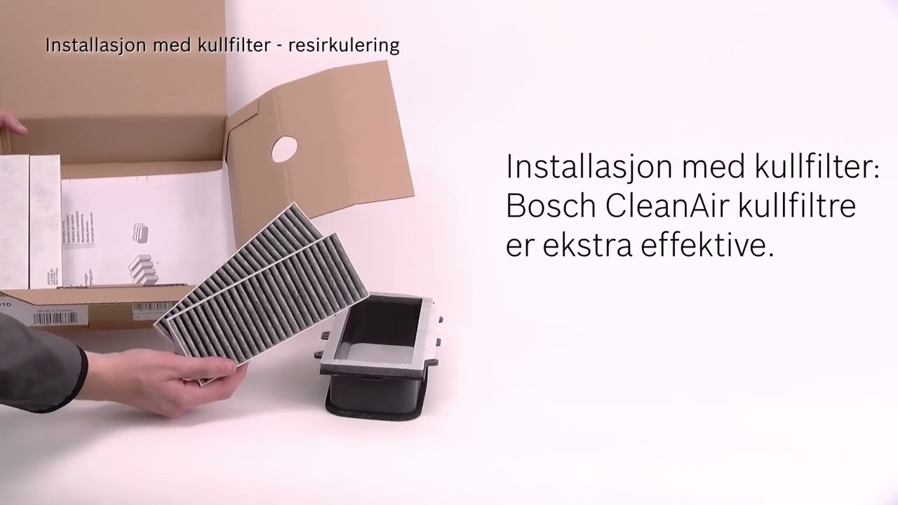 Slik monterer du en Bosch induksjonstopp med integrert ventilator | Bosch Home Norge