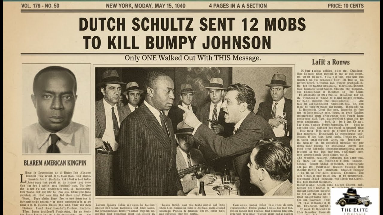 Dutch Schultz SENT 12 Mobs to Kill Bumpy Johnson Only ONE Walked OUT ALIVE