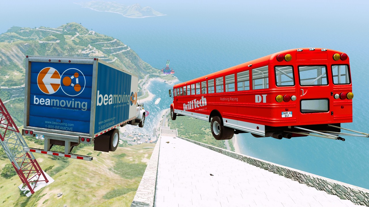 Small AND Big  Speed Cars jumps RMD random cars #71 | BeamNG Drive