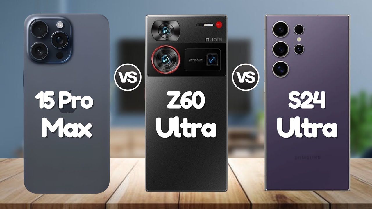 Nubia Z60 Ultra Vs Iphone 15 Pro Max Vs Samsung Galaxy S24 Ultra | @Eficientechs👈👀