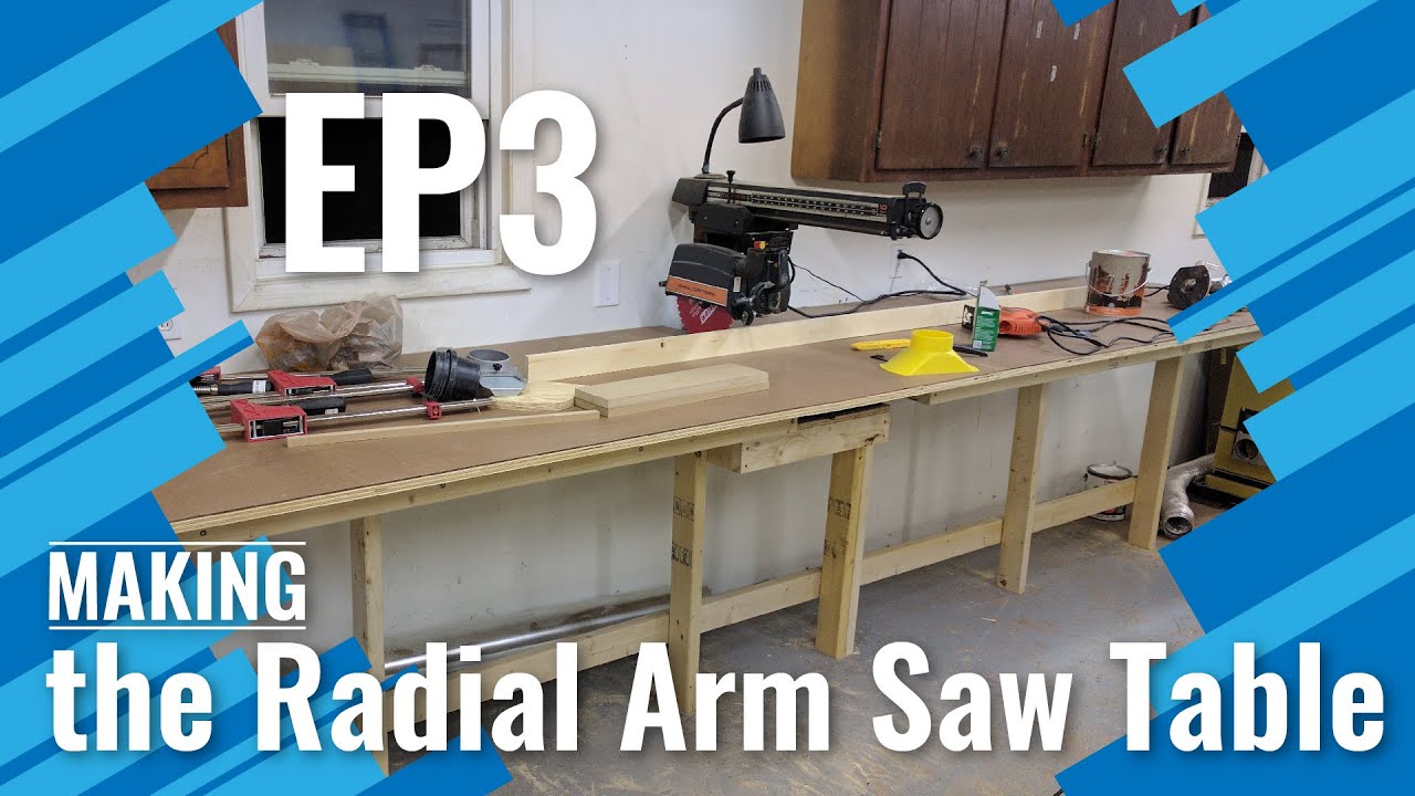 Making the Radial Arm Saw Table