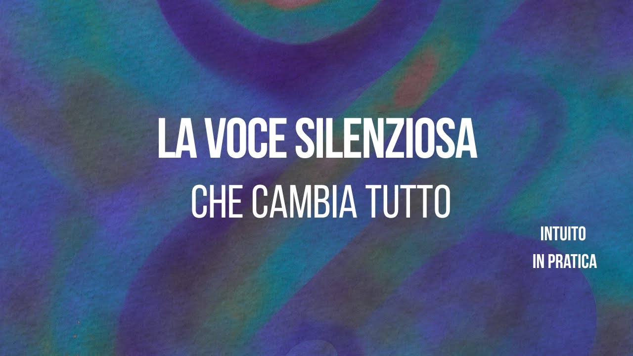 La voce silenziosa che cambia tutto