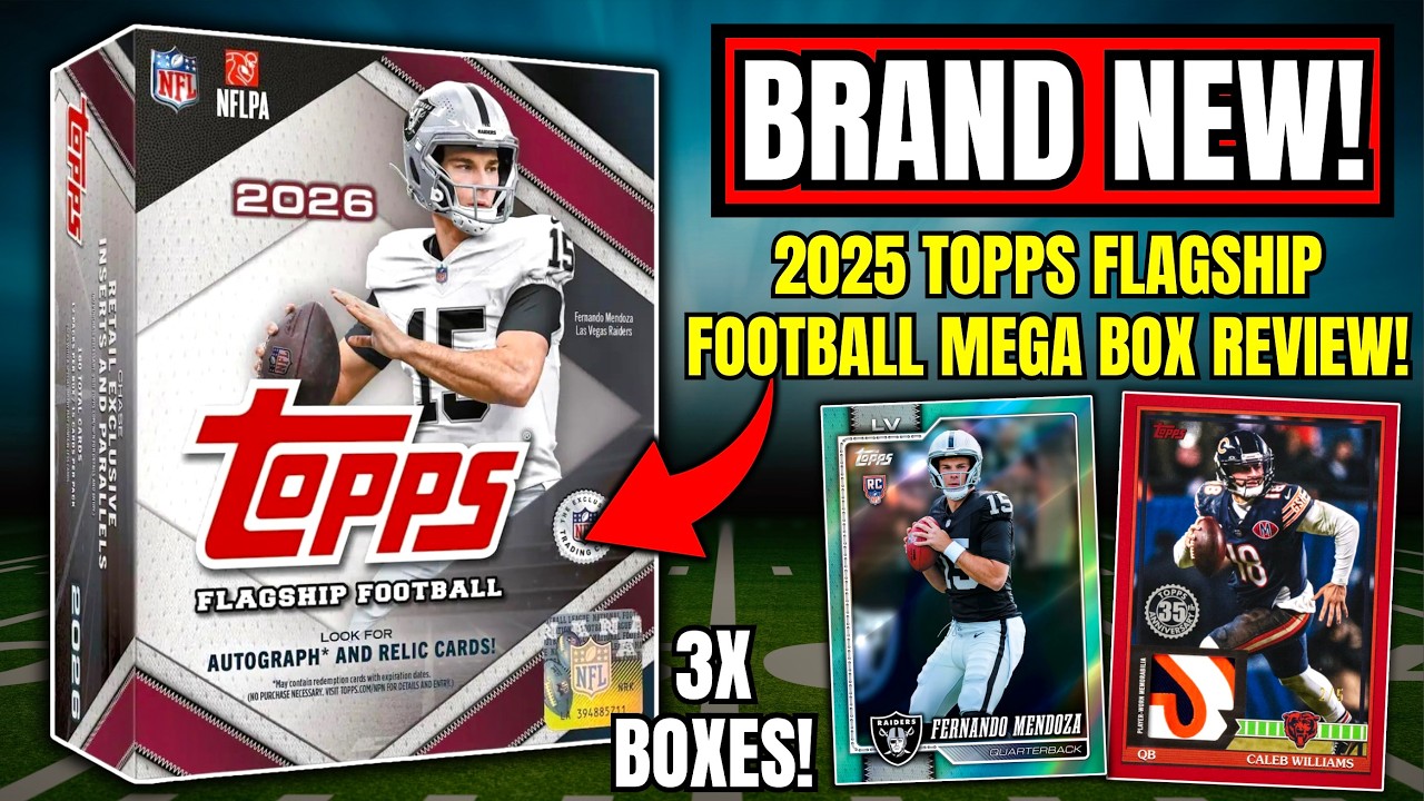 СТОЯТ ЛИ ОНИ ТОГО?!🤔 ОБЗОР MEGA BOX TOPPS FLAGSHIP FOOTBALL 2026 ГОДА!🏈