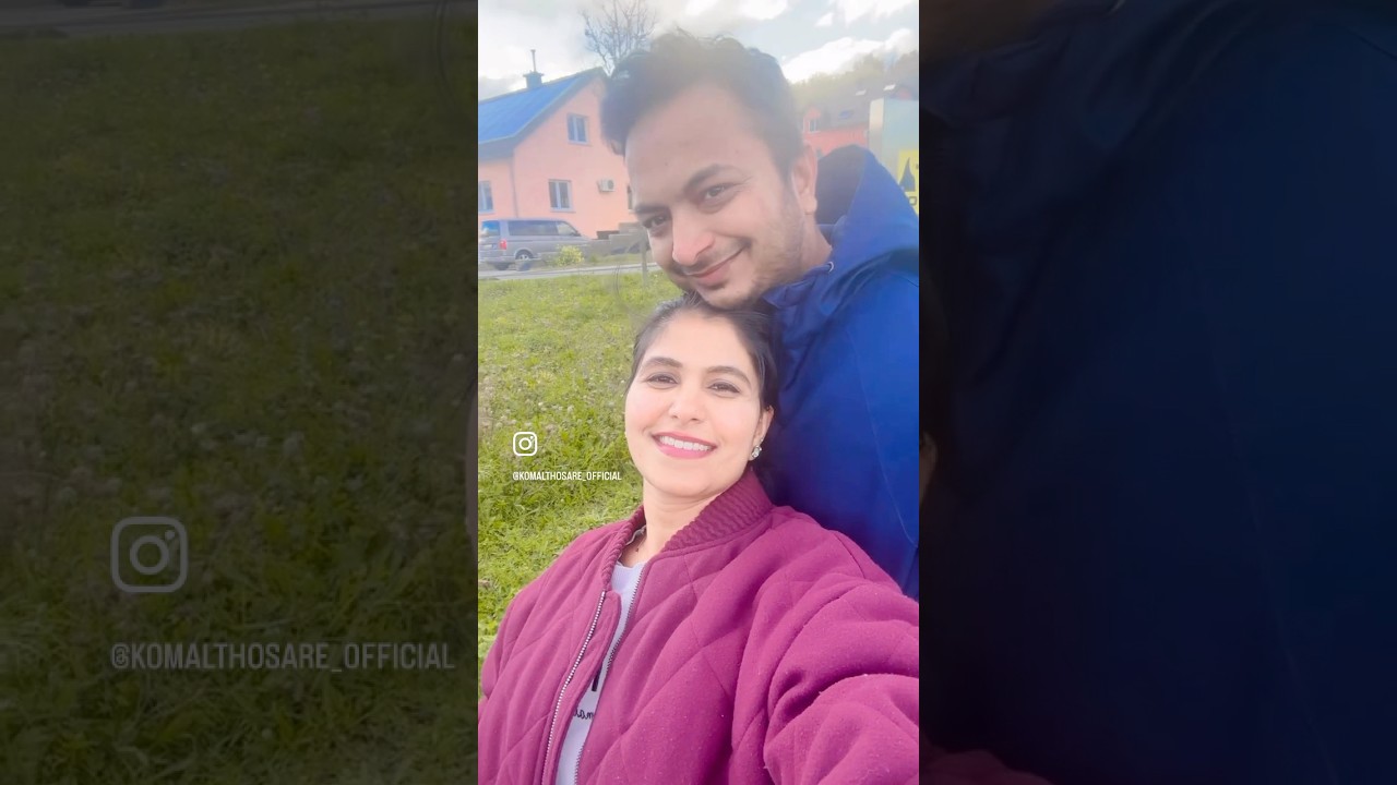 Indian 🇮🇳 couple in Europe&rsquo;s beautiful autumn 🍂 season | Hindi song 🎶