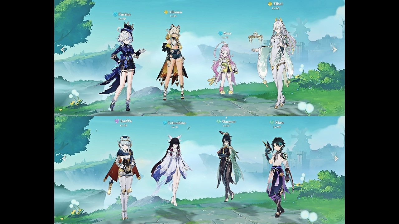 Abyss Luna 5 Zibai C0R1 Lunar Crystallize & Xiao C0R1 Lunar Charged Feb 26