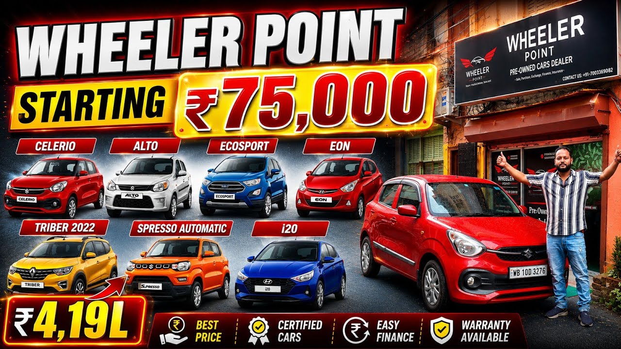 UNBEATABLE PRICE💥₹75,000-ESTILO🔥₹4,19L-TRIBER🔥EON, i20, CELERIO(2022), SPRESSO, ECOSPORT, USED CARS 