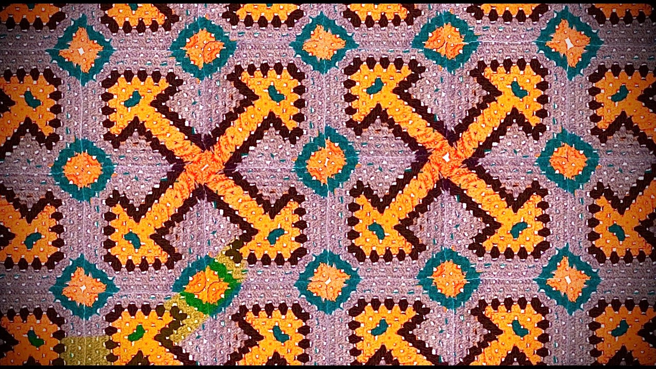 Grannymuster Pfeil 8  Runden - Decken + Flächen#häkeln #petraperle #grannysquare #granny#crochet#diy