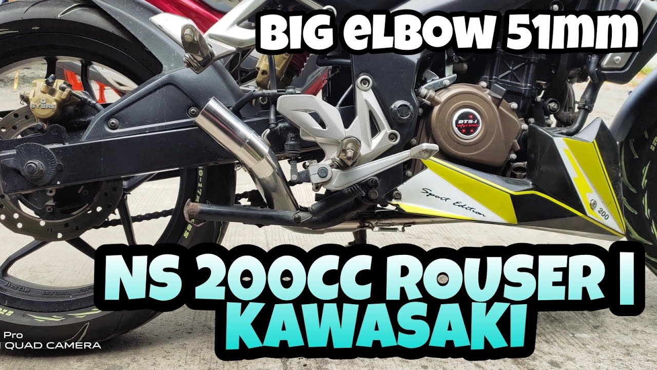 BIG ELBOW 51mm STAINLESS FOR NS200 ROUSER | KAWASAKI