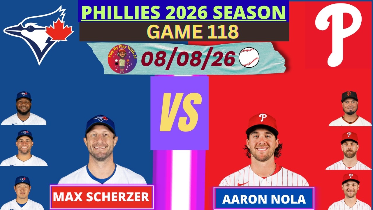 Philadelphia Phillies vs. Toronto Blue Jays LIVE 3D Mode | Radio-Style Play-by-Play #phillies