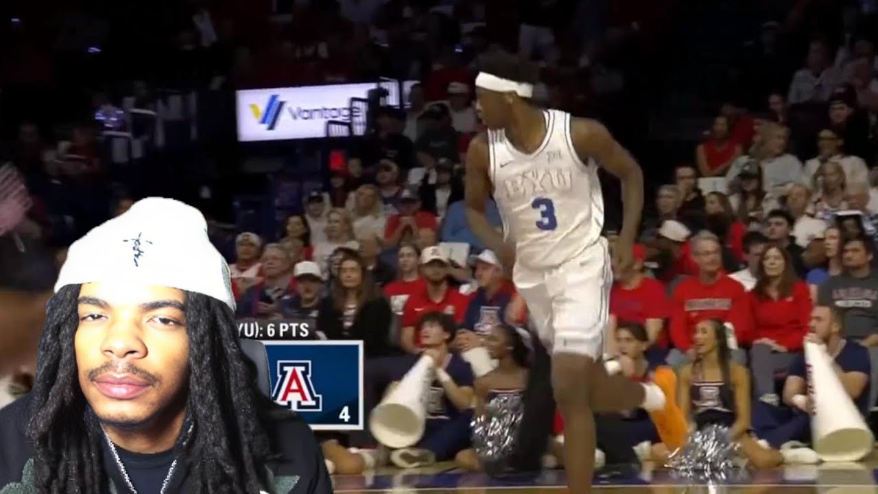 HE HAD NO HELP!! #4 Arizona vs #23 BYU College Basketball (reaction)