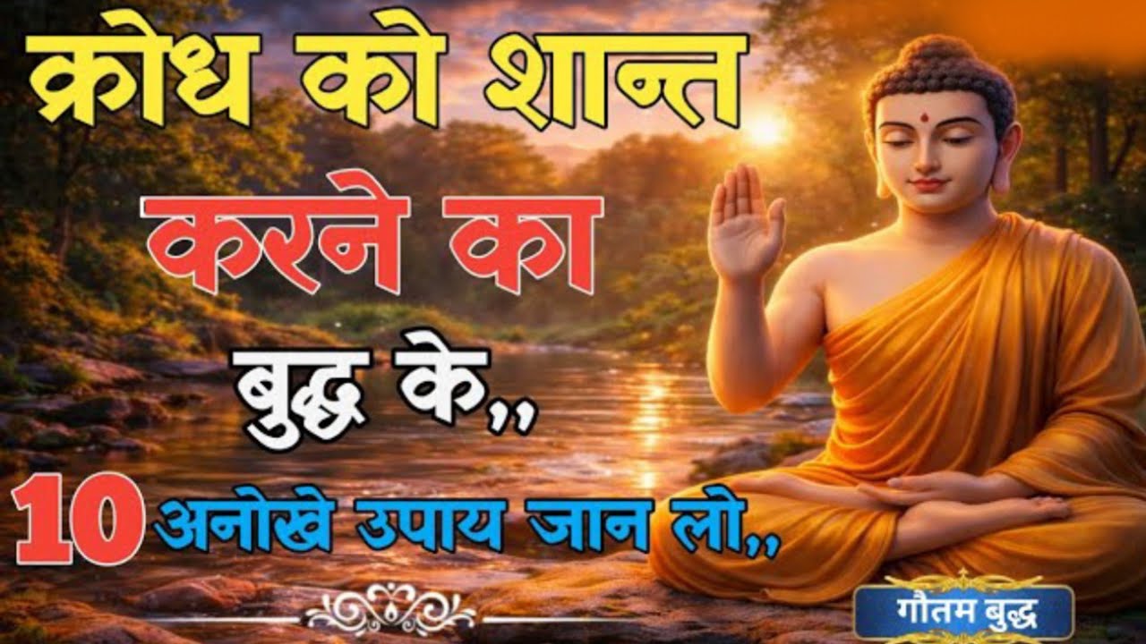क्रोध को शांत करने का बुद्ध के 10  अनोखे उपाय जान लो,, 
