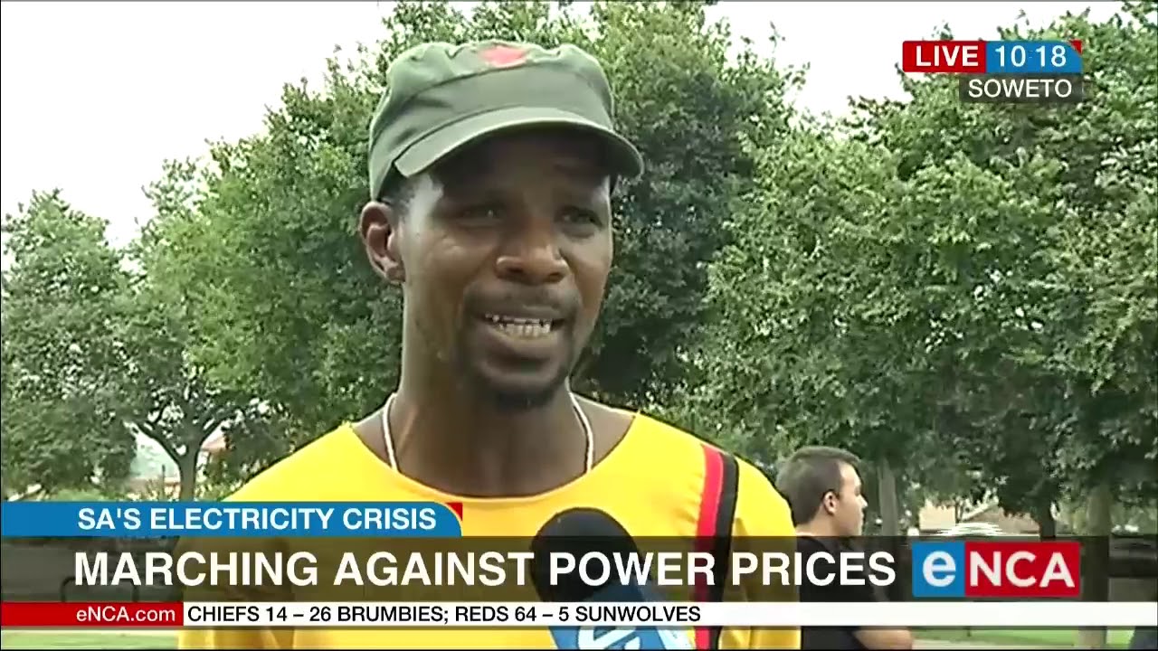 Soweto residents march against electricity prices