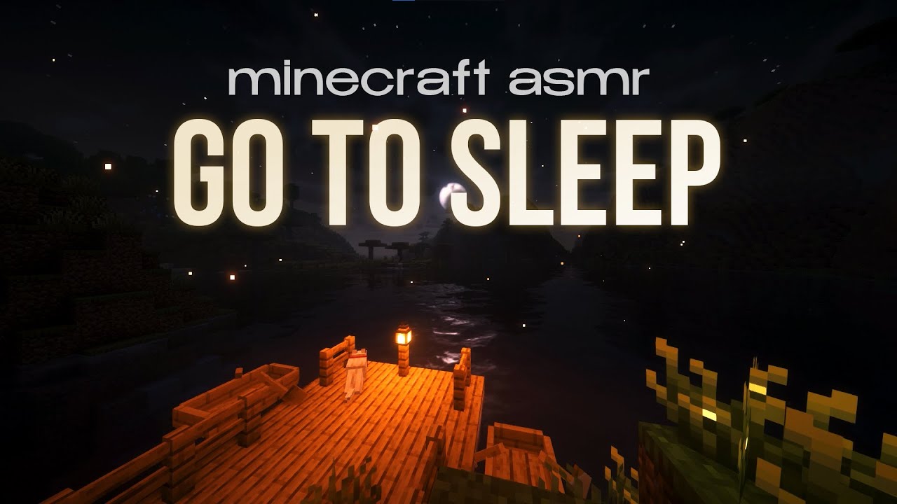 Deep Sleep ASMR 😴 Fireflies & Calm Lake | Minecraft Ambience