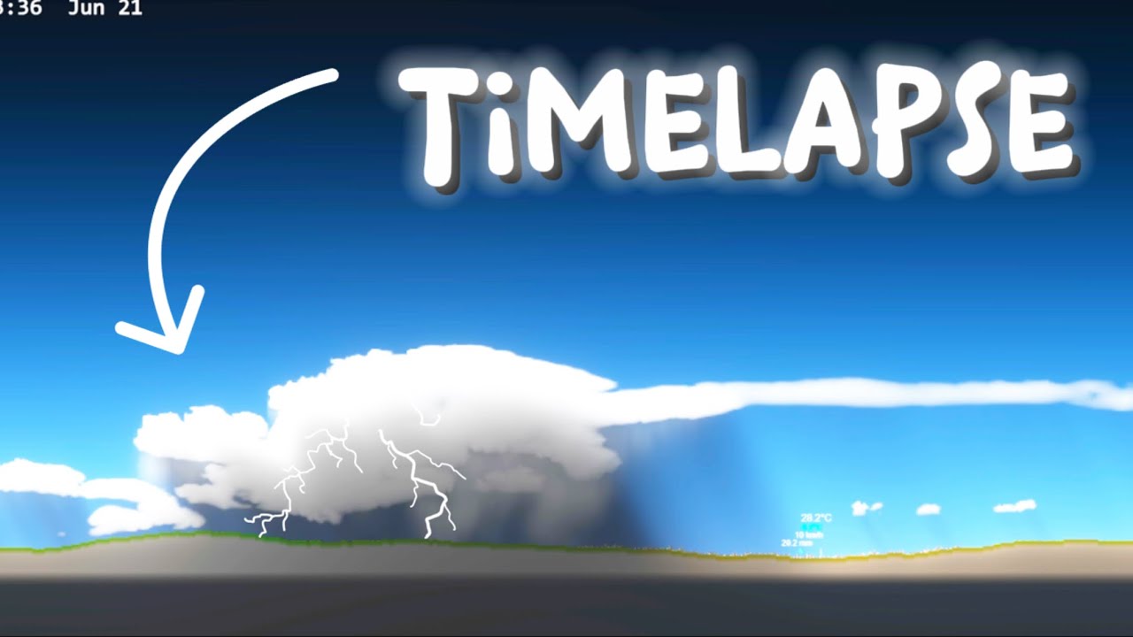 2 Day Weather Sandbox Timelapse ⛈️