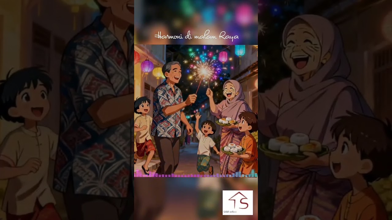 [Harmoni di malam Raya]Kita raikan, kita kongsi,Bukan sekadar bunyi, bukan sekadar warna~