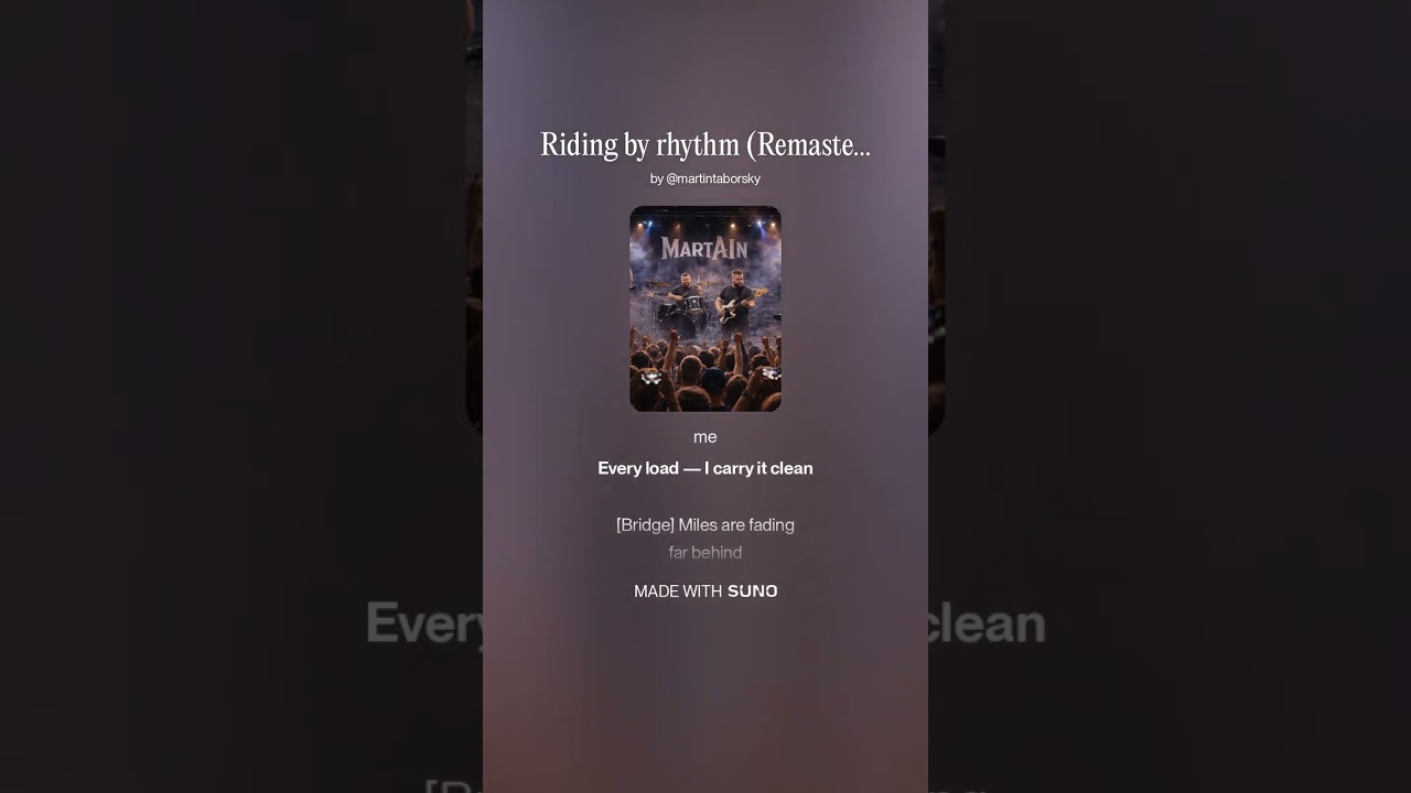 MartAIn - Riding by rhythm 