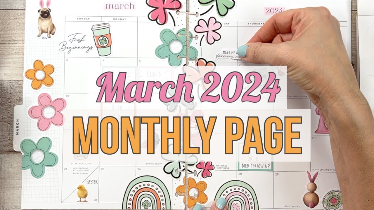 March 2024 Monthly Plan With Me & Live Love Posh Spring Release! Classic Happy Planner