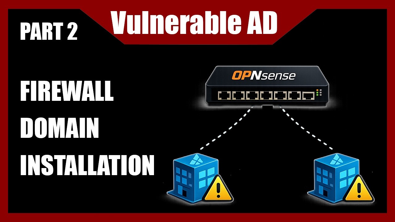 Building Vulnerable Active Directory From Scratch - Firewall and DC