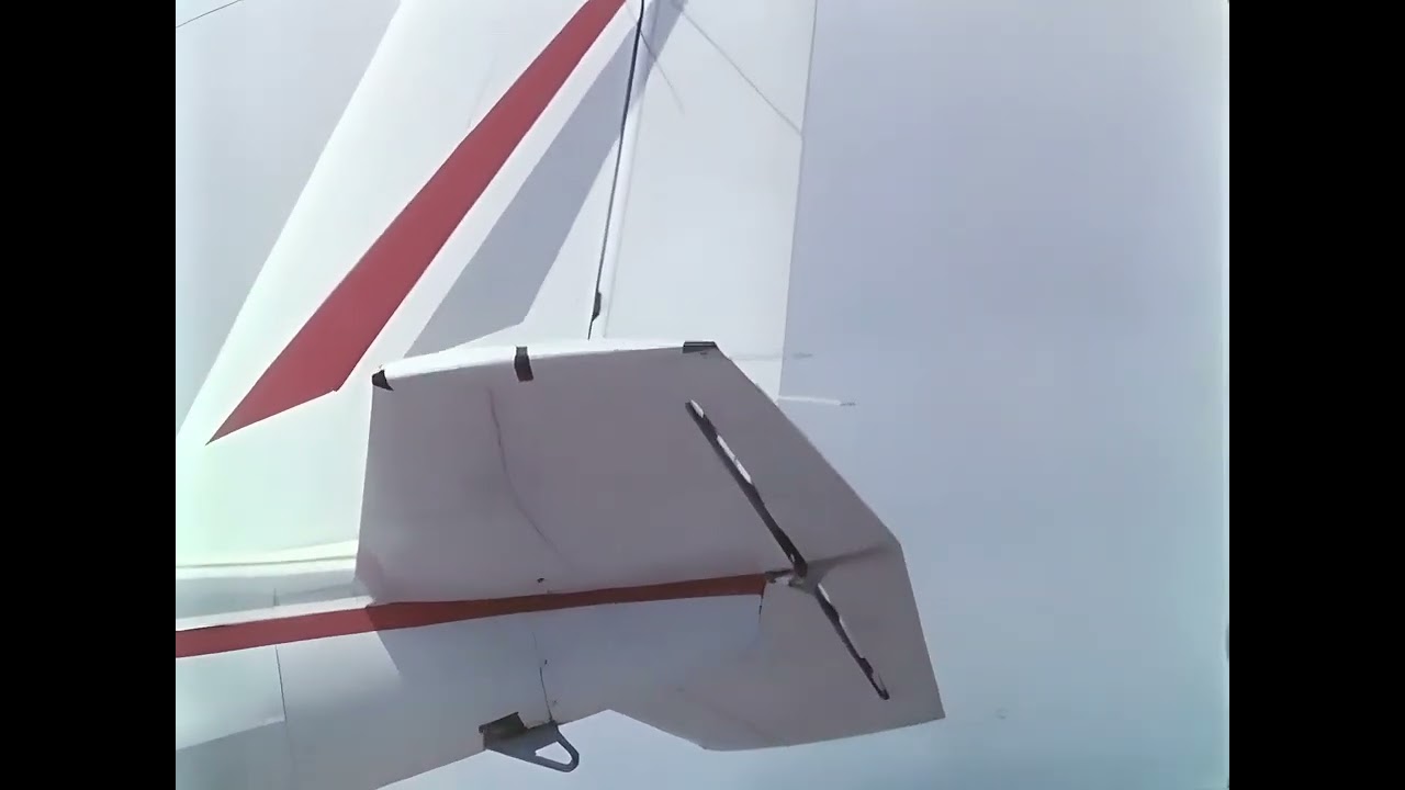 PA-30 Twin Comanche Tail Flutter Test [restored, upscaled, 30fps]