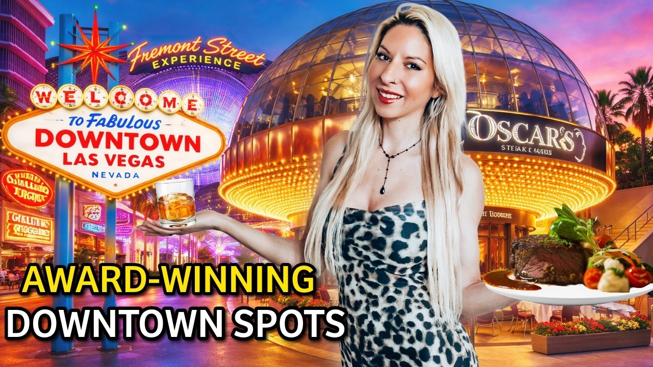 I Tried the BEST Steakhouse & Whiskey Bar in Downtown Vegas | Oscars Steakhouse \ Oak & Ivy
