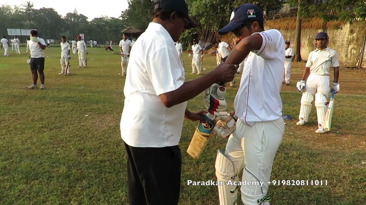 Cricket Batting Drills - Backfoot Defence and Backfoot Drive (Sir Vidya Pradkar)