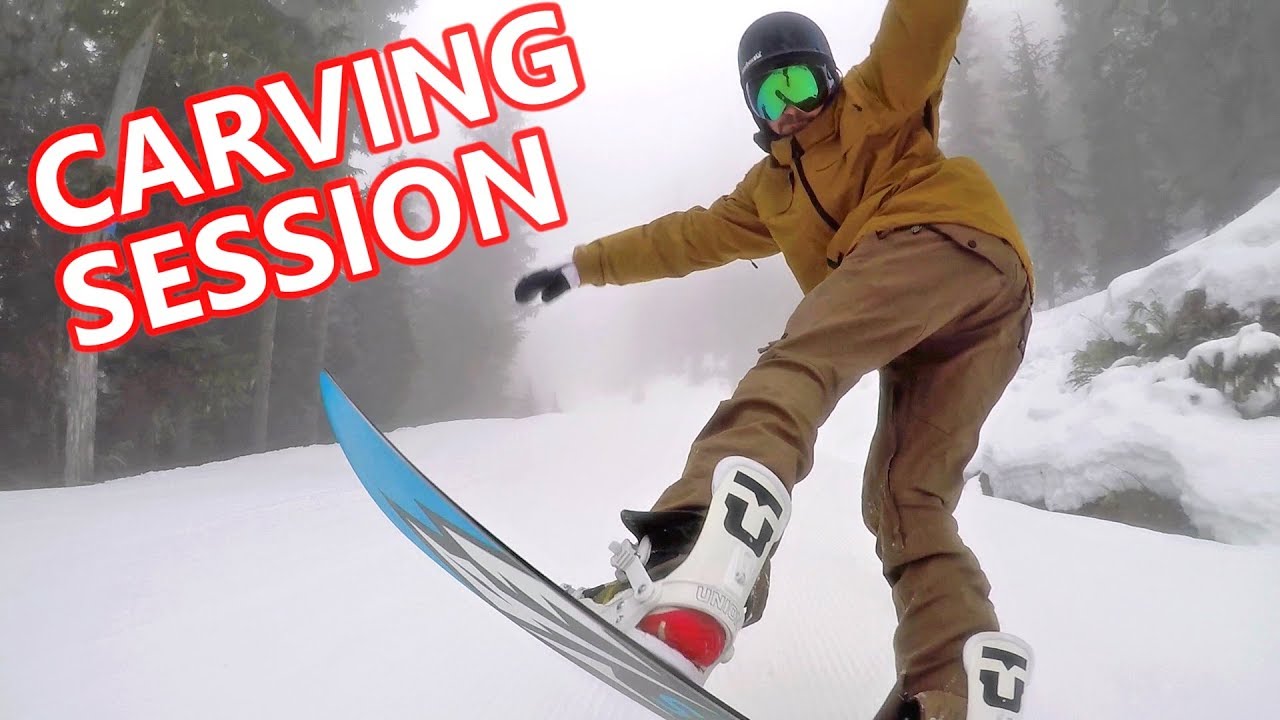 Сессия по карвингу на сноуборде с T Rice Pro и Mountain Twin