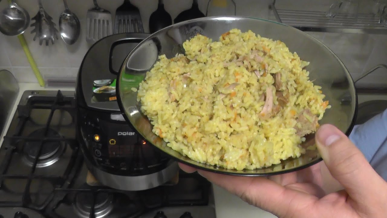 Плов в мультиварке Polaris 0517.  Pilaf in Multicookings Polaris 0517