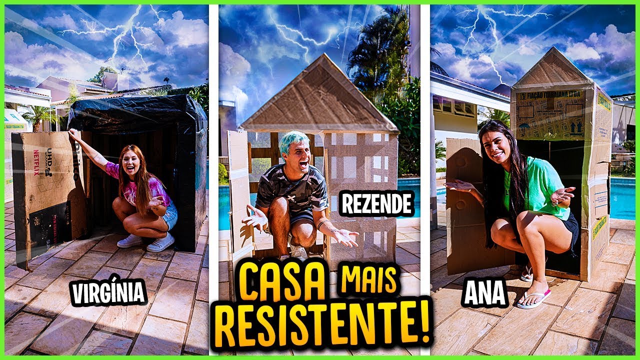 QUAL CASA RESISTE MAIS A TEMPESTADE!! ( QUAL A MELHOR CASA? ) [ REZENDE EVIL ]