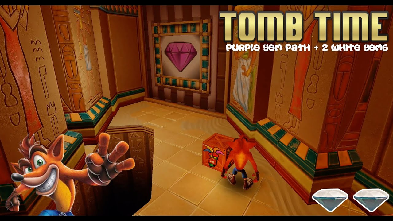 Crash Bandicoot 3 N. Sane Trilogy : Gameplay #42 (Tomb Time - Purple Gem Path)