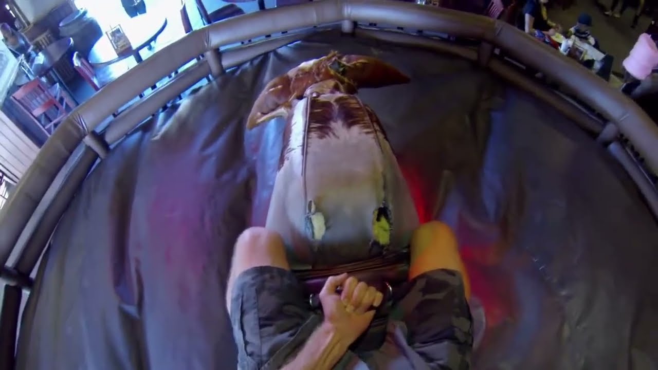 GoPro mechanical bull ride