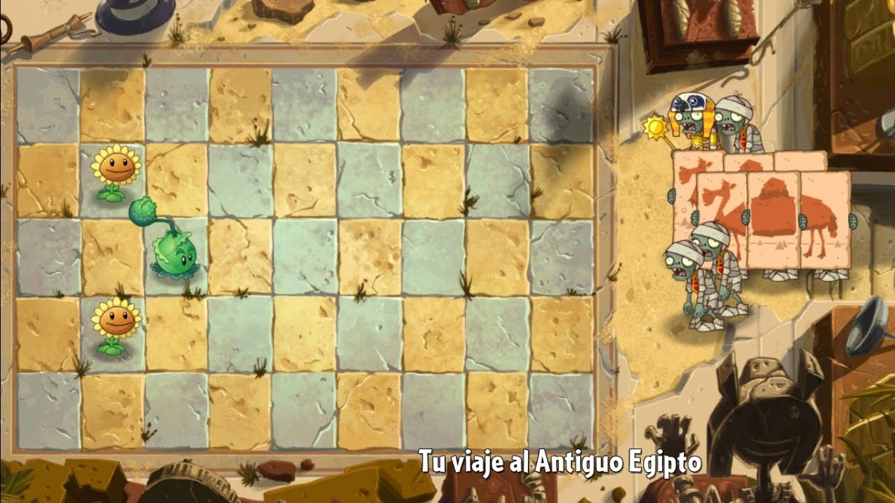 Mi primera vez jugando plantas vs zombies 2