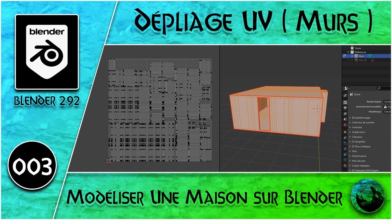 Modéliser Une Maison - 03 - Les UV ( Murs )