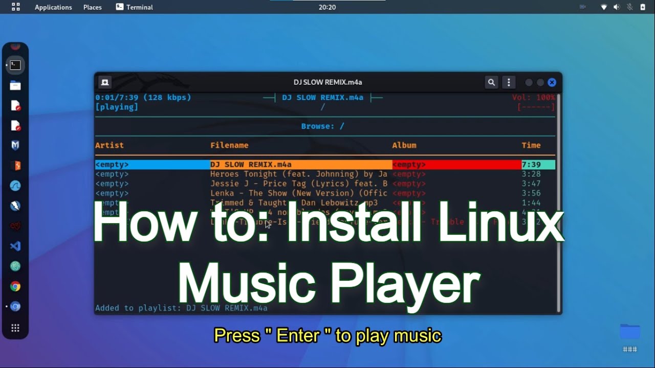 How to: Install Linux Music Player [MPD And Ncmpcpp] | Kali Linux