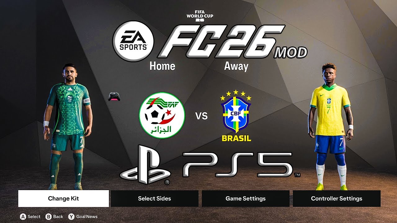 ALGÉRIE - BRÉSIL | FC 26 MOD PS5 25/26 Ultimate Difficulty HDR Next Gen