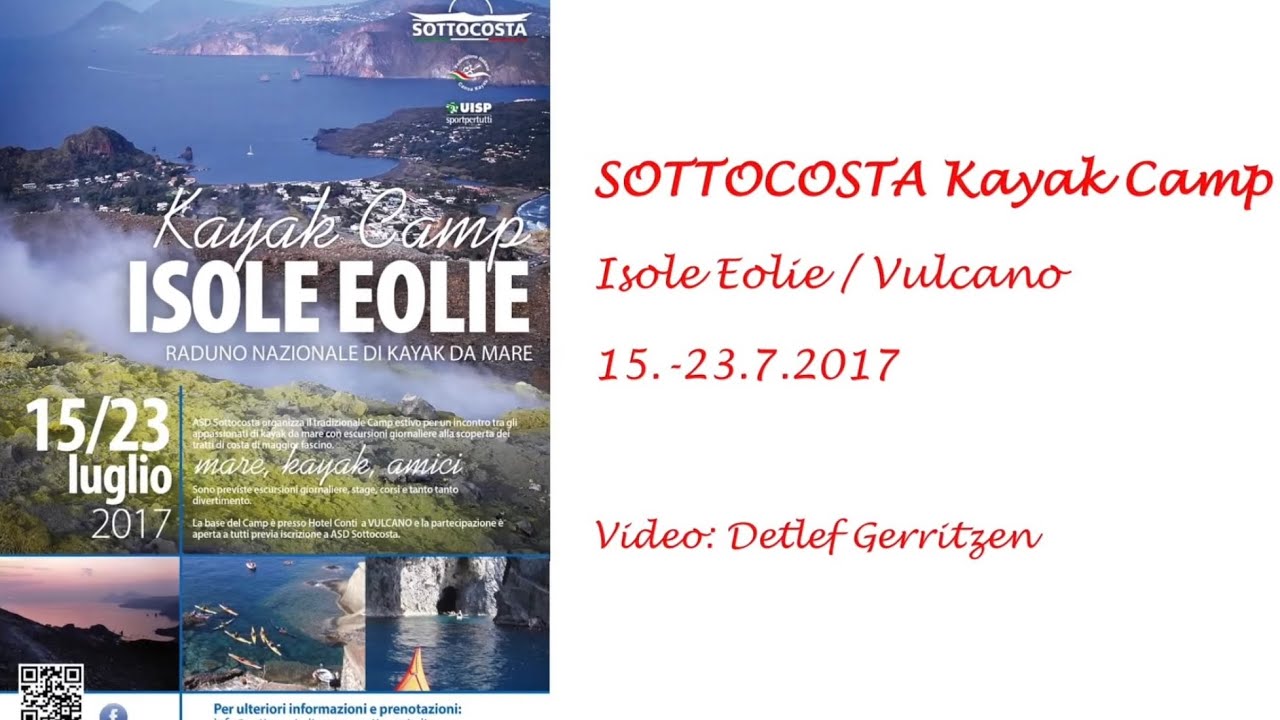 Sea Kayaking Aeolian Islands Italy SOTTOCOSTA Kayak Camp 2017 Vulcano