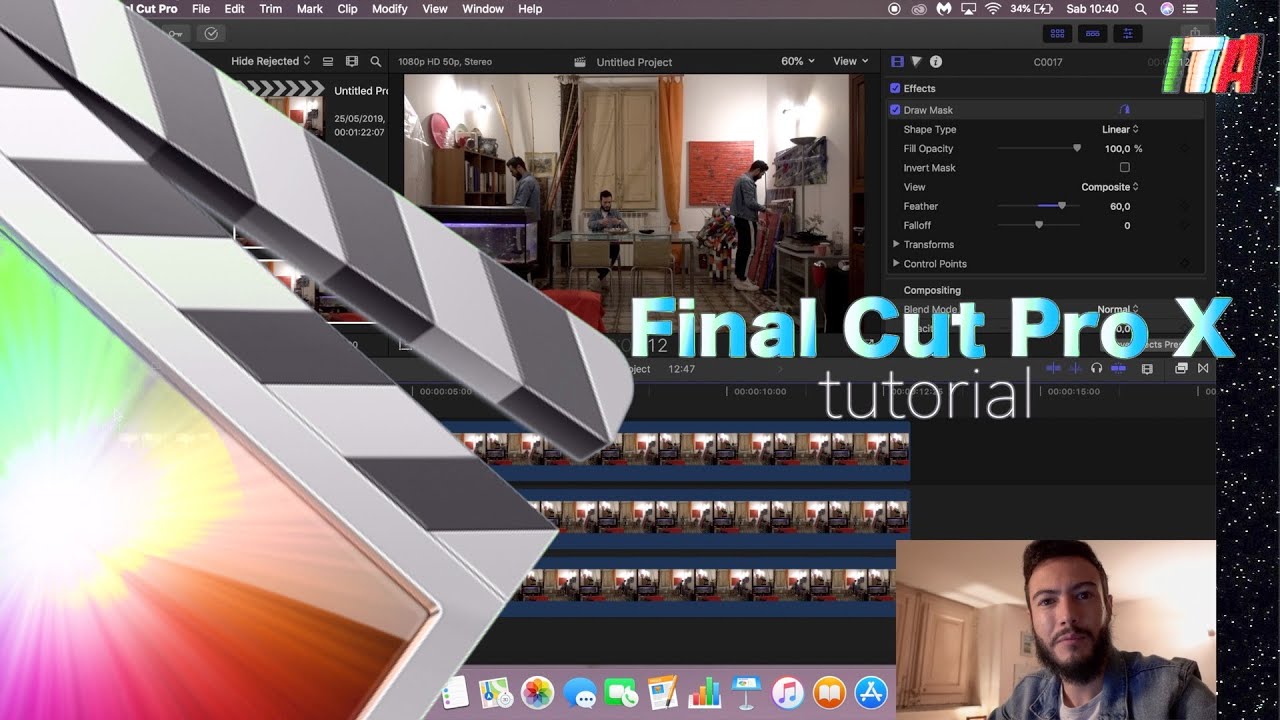 Final Cut Pro TUTORIAL in italiano: come CLONARE qualsiasi cosa usando la draw mask